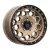 Alloy Wheel 17x9 ET18 5x127 KM545 Trek Matte Bronze W/ Black LIP KMC
