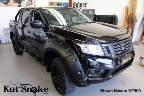 Kut Snake MONSTER plastic fender flares Nissan Navara D23 NP300 for cars with AdBlue 85 mm