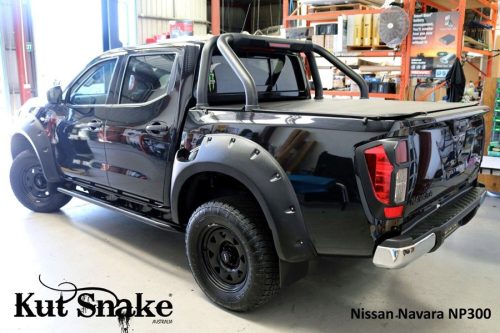 Kut Snake plastic fender flares Nissan Navara D23 NP300 for cars without ADBlue 50 mm REAR kit