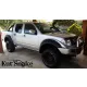 Kut Snake plastic fender flares Nissan Navara D40 2005-2015 75mm