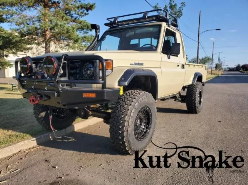 Kut Snake plastic fender flares Toyota Land Cruiser 75/79 series Pick-up sigle cab  pre-2007 +50mm