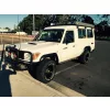   Kut Snake plastic fender flares Toyota Land Cruiser 71 & 78 with dual fuel tank