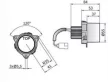 Direction indicator light, revesing, parking lamp universal integrated 