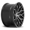 Alloy Wheel 22x10 ET30 5x130 M262 Mazzanti Gloss Black Brushed Face Niche Road Wheels