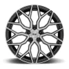   Alloy Wheel 22x10 ET30 5x130 M262 Mazzanti Gloss Black Brushed Face Niche Road Wheels