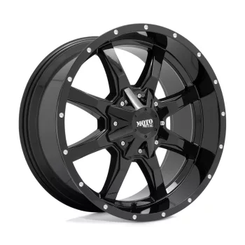   Alloy Wheel 20x9 ET0 5x127/5x139.7 MO970 Gloss Black W/ Milled LIP Moto Metal