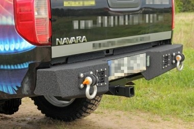 MorE4x4 Rear steel bumper for Nissan Navara D40 (2005-2014)