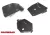 More4x4 aluminium skid plate kit for Mitsubishi L200, Fiat Fullback (2015-) with factory bumper (3 pcs/kit)