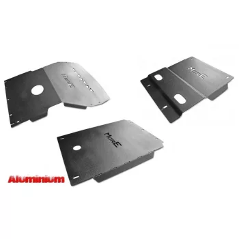   More4x4 aluminium skid plate kit Toyota Land Cruiser J90, 1996-2002 (petrol, short) with MORE4x4-Z012 bumper