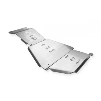   More4x4 steel skid plate kit for Toyota Land Cruiser J200 (2007-) with factory bumper (3pcs/kit)