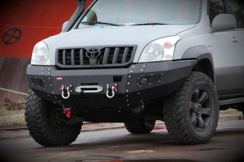 MorE4x4 Steel front bumper with winch plate Toyota Land Cruiser J120 2002-2009, all engine