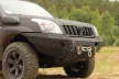 MorE4x4 Steel front bumper with winch plate Toyota Land Cruiser J120 2002-2009, all engine