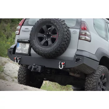   MorE4x4 Steel rear bumper Toyota Land Cruiser J120 long 2002-2009, all engine