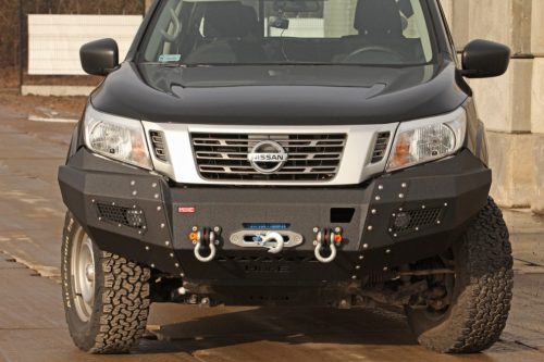 MorE4x4 Steel front bumper with winch plate Nissan Navara D23 /NP300 after 2014, all engine