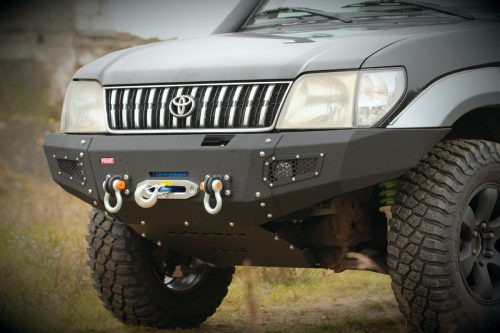 MorE4x4 Steel front bumper with winch plate Toyota Land Cruiser J90 / J95 1995-2002, all engine