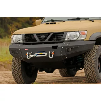   MorE4x4 Steel front bumper with winch plate Nissan Nissan Patrol Y61 (1997-2004), all engine