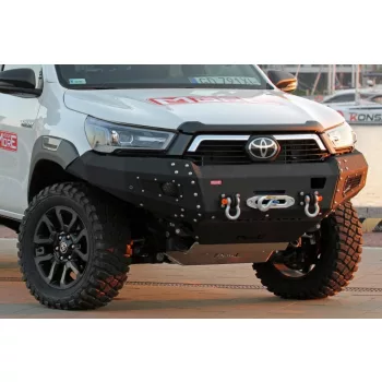   MorE4x4 Steel front bumper with winch plate Toyota Hilux Revo 2015->, Rocco/Invincible  2020-> all engine version