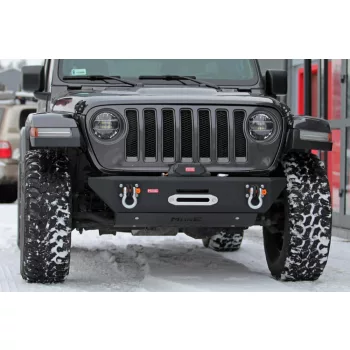   MorE4x4 Steel short front bumper with winch plateeep Wrangler JL (2018+), all engine