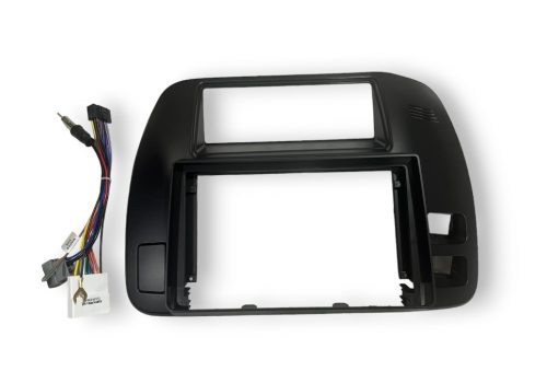Center console adapter for 2 DIN head unit with cable conversion for Nissan Patrol Y61 (1997-2005)