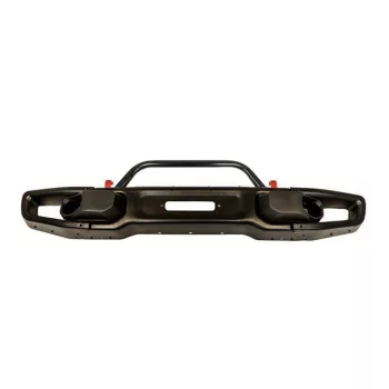   OFD Front steel bumper straight with bullbar and winch plate - Jeep Wrangler JK 2 Door 07-18; Wrangler JK 4 Door 07-18