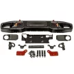 OFD Front steel bumper straight with bullbar and winch plate - Jeep Wrangler JK 2 Door 07-18; Wrangler JK 4 Door 07-18