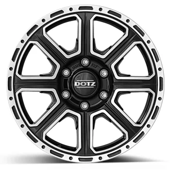   DOTZ Survival Kalahari Dark 4x4 alloy wheel - 8x17/ET20 - black/polished