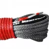   Powerline Grey synthetic rope 10 mm x 28 m. with thimble and hook MBL 10.5T