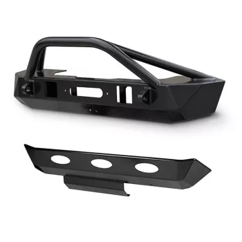   Poison Spyder Bruizer Front steel bumper with skidplate - Jeep Wrangler JK 2 Door 07-18; Wrangler JK 4 Door 07-18