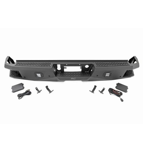 Rough Country Rear steel bumper with LED lights - Chevrolet Silverado 1500 19->