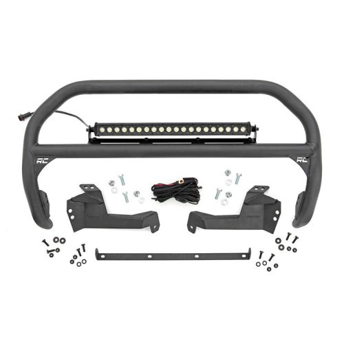 Rough Country Black Series Bullbar with LED light bar 20" - Ford Bronco Sport 21->