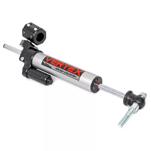 Rough Country Vertex 1-3/8" Tie Rod Steering stabilizer - Jeep Wrangler JK 2 Door 07-18; Wrangler JK 4 Door 07-18