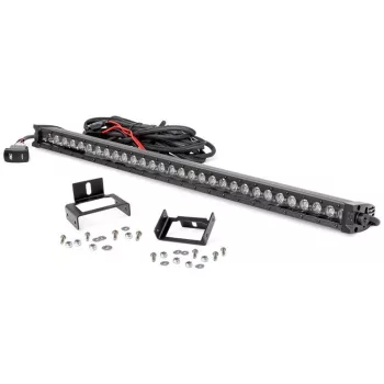   Rough Country Black Series LED light bar 30", white DRL - Ford F250 11-16;F350 11-16