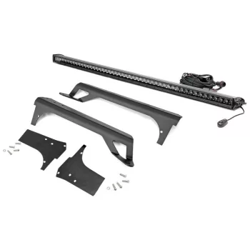   Rough Country Black Series LED light bar 50", white DRL - Jeep Wrangler TJ 97-06;Wrangler LJ 04-06