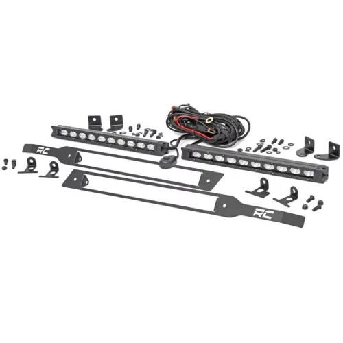 Rough Country Black Series LED light bar 10" - Chevrolet Silverado 1500 19->