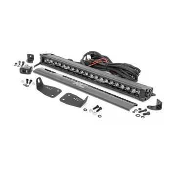  Rough Country Black Series LED light bar 20", white DRL - Ford Bronco Sport 21->