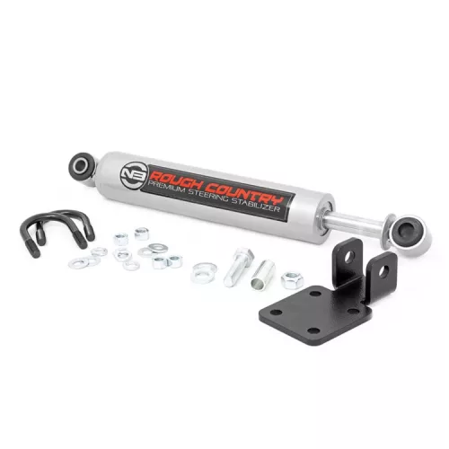 Rough Country N3 Steering stabilizer Premium - Jeep Grand Cherokee ZJ 93-98;Cherokee XJ 84-01; Wrangler TJ 97-06;Wrangler LJ 04-06