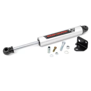   Rough Country V2 Steering stabilizer - Jeep Wrangler JK 2 Door 07-18; Wrangler JK 4 Door 07-18