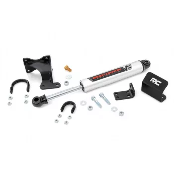   Rough Country V2 Steering stabilizer Lift 2-8" - Jeep Wrangler JK 2 Door 07-18; Wrangler JK 4 Door 07-18