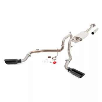 Rough Country Cat Back Dual exhaust system - Ford F150 15-20