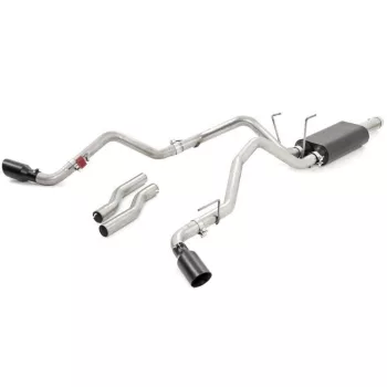   Rough Country Cat Back Dual exhaust system - Dodge RAM 1500 DS 09-18;RAM 1500 Classic DS 19->