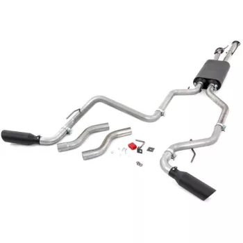   Rough Country Cat Back Dual exhaust system - Nissan Tundra 09-21