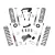 Suspension kit Rough Country Lift 4" - Jeep Wrangler JK 4 Door 07-18