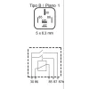 MR 11 universal relay, with double outpot - 12V/2x10A