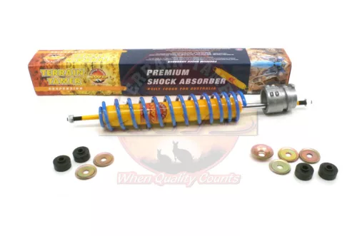 Terrain Tamer kormány rezgéscsillapító erősített rugóval "Vissza a központba" Nissan Patrol Y61 1997-2000 Land Rover Discovery 1 1991-1999 Range Rover 1972-1995