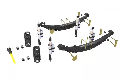 Terrain Tamer felfüggesztés készlet PRO lengéscsillapítókkal emelés +40mm +100kg terhelésig elöl +200kg terhelésig hátul dieselhez Toyota Landcruiser 78|79 1999-> szintszabályzás nélküli modellek