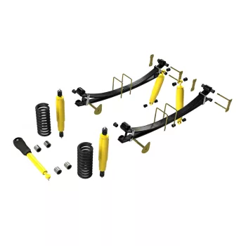   Terrain Tamer felfüggesztés készlet komfort emelés +40mm +100kg terhelésig elöl +200kg terhelésig hátul benzineshez Toyota Landcruiser 78|79 1999-> szintszabályzás nélküli modellek