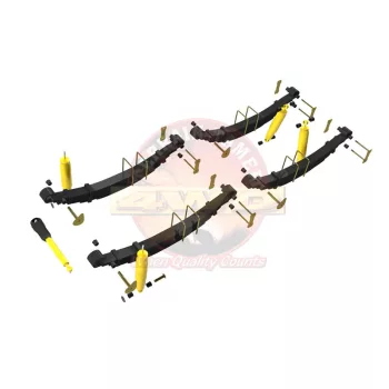   Terrain Tamer felfüggesztés készlet gyári erősségű lengéscsillapítóval emelés +40mm erősített +65kg terhelésig elöl +85kg terhelésig hátul Toyota Landcruiser BJ40|42 FJ40 1980-> szintszabályzás nélküli modellek