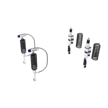   Terrain Tamer felfüggesztés készlet PRO lengéscsillapítókkal emelés +40mm erősített +150kg terhelésig elöl +300kg terhelésig hátul Toyota Landcruiser UZJ200 VDJ200 2007-> szintszabályzás nélküli modellek