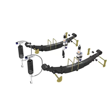   Terrain Tamer felfüggesztés készlet PRO lengéscsillapítókkal emelés +40mm erősített +100kg terhelésig elöl +300kg terhelésig hátul Nissan Navara D40 2.5L Diesel|V6 3.0L Dieselhez 2005-> szintszabályzás nélküli modellek