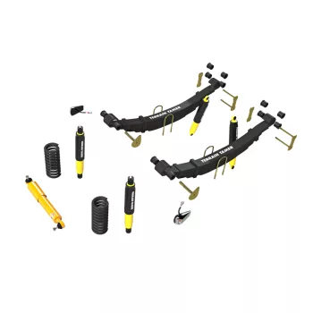   Terrain Tamer felfüggesztés készlet emelés +40mm +150kg terhelésig elöl +500kg terhelésig hátul Toyota Landcruiser HZJ76 VDJ76 2007-> szintszabályzás nélküli modellek